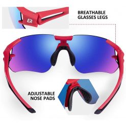 Blue Polarized Cycling Sunglasses
