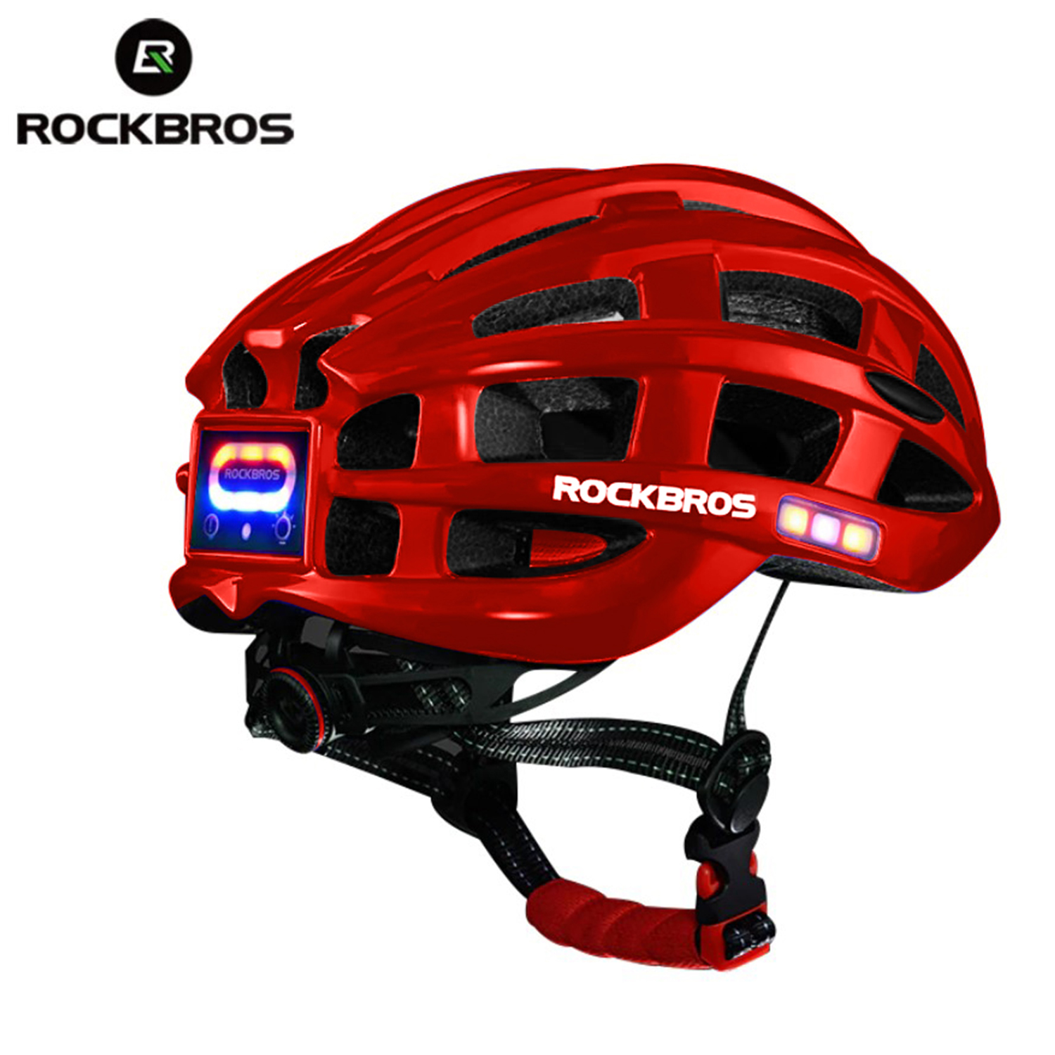 kål cigar Rynke panden Rockbros Ultralight Intergrally Moulded LED MTB Cycling Helmet with Lights  | RockBros