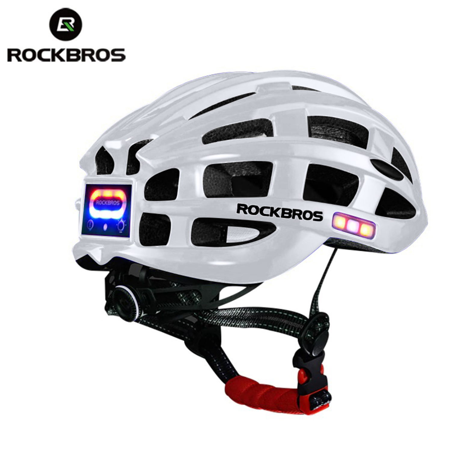 kål cigar Rynke panden Rockbros Ultralight Intergrally Moulded LED MTB Cycling Helmet with Lights  | RockBros